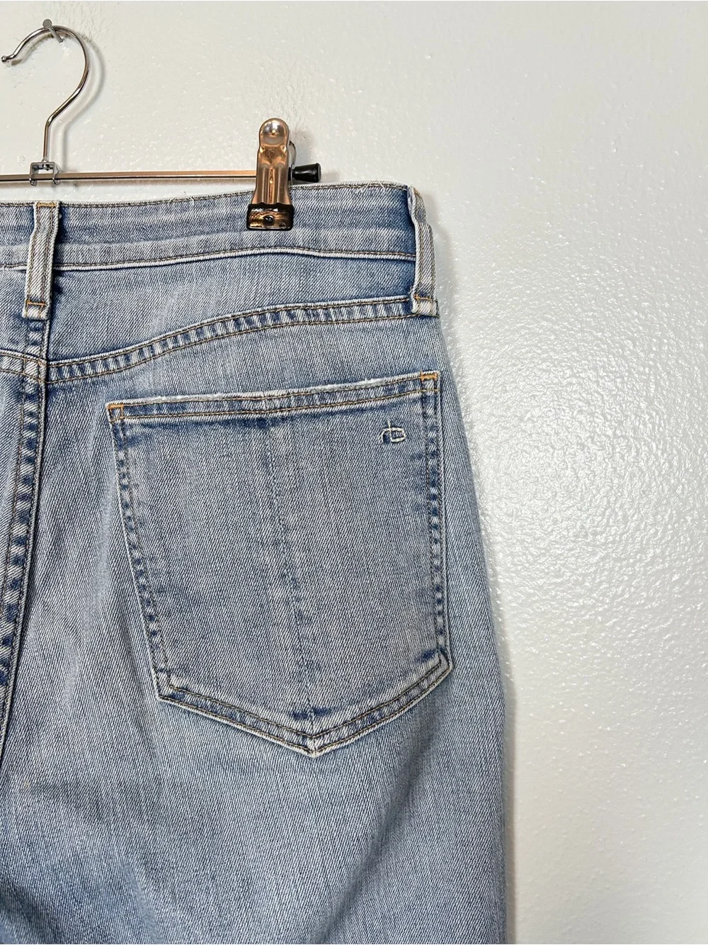 Rag & Bone Nina High Rise Cigarette Jeans Light Wash
